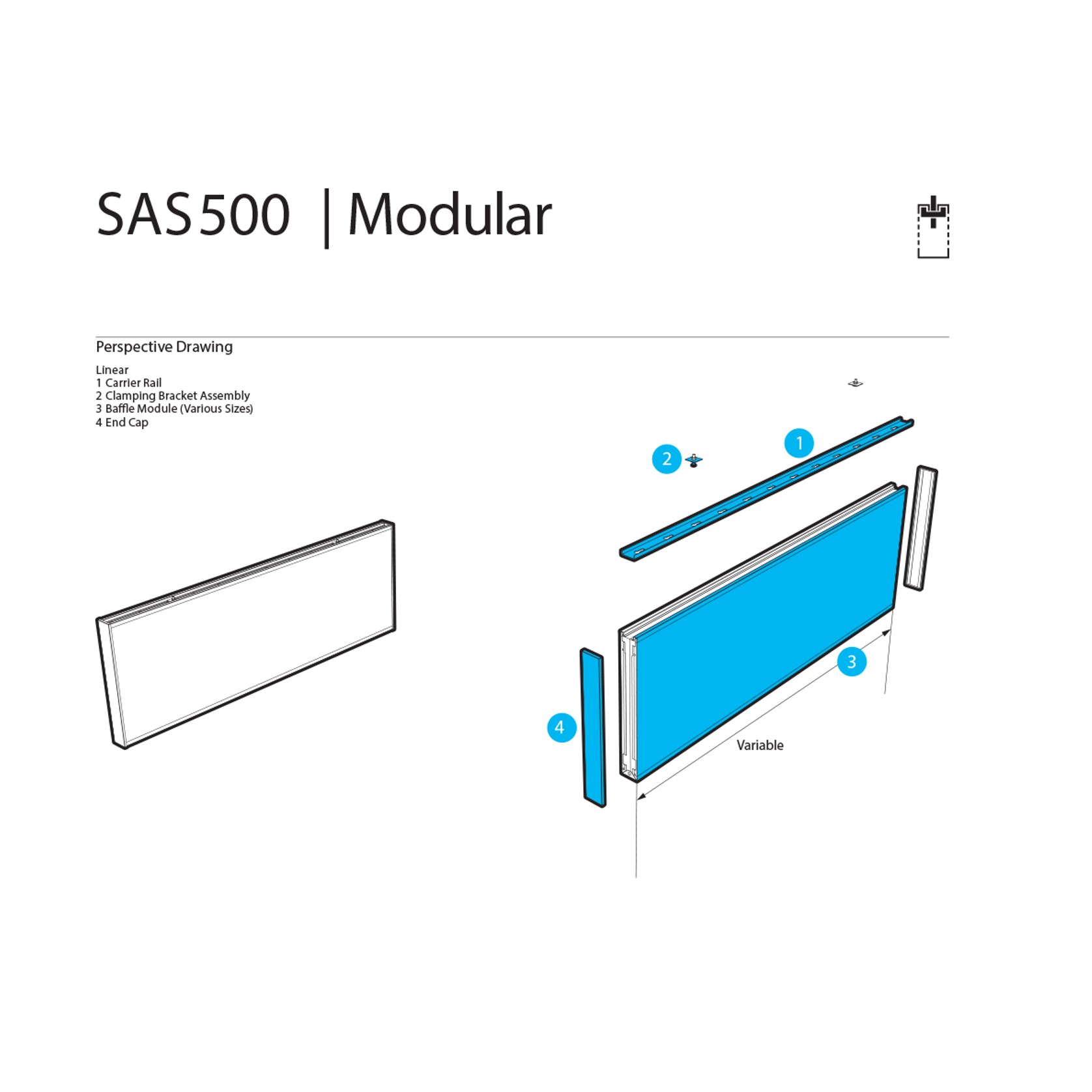 SAS500 Ceiling Baffles gallery detail image