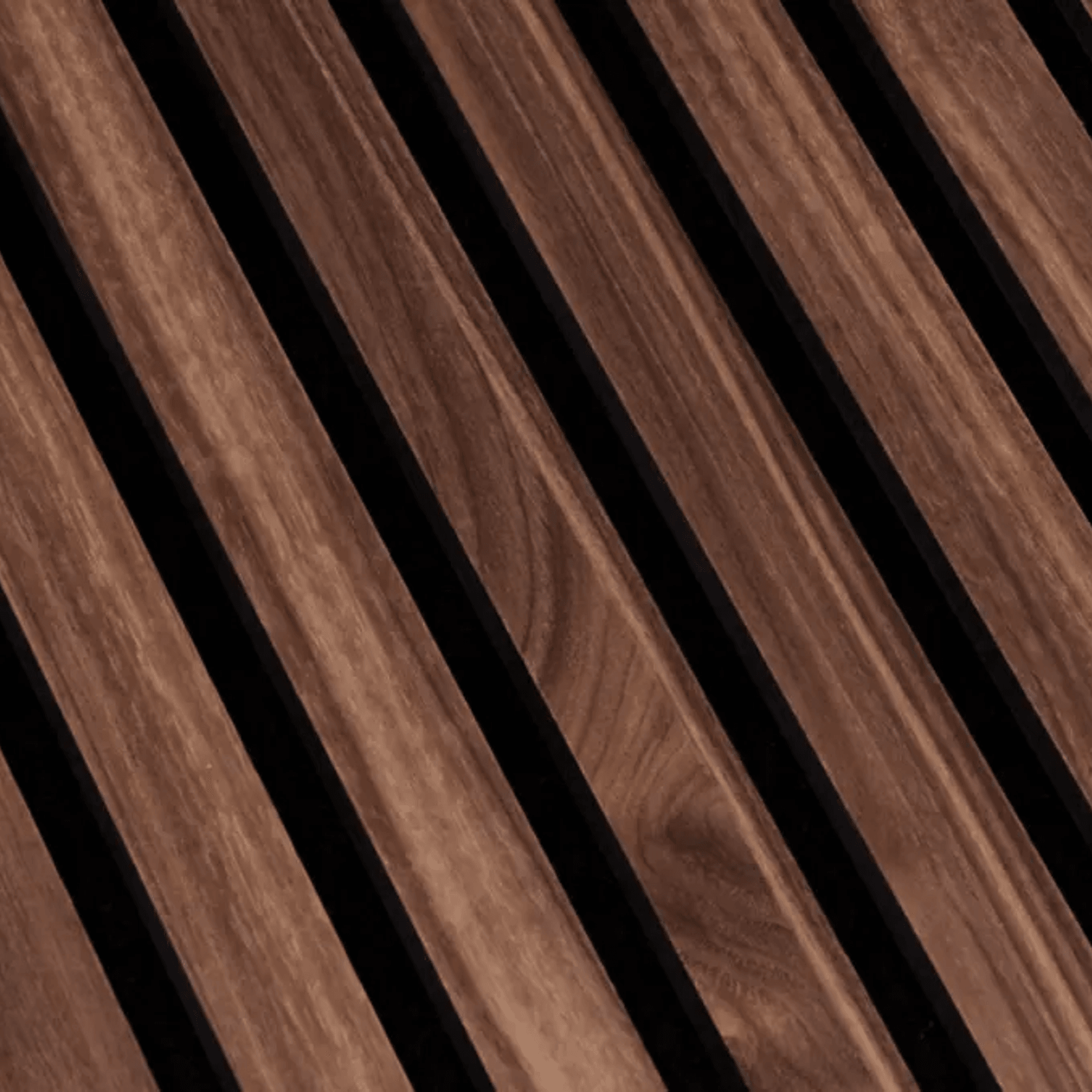 HW22512 | Walnut Acoustic Fluted Panel - 3 Sided gallery detail image