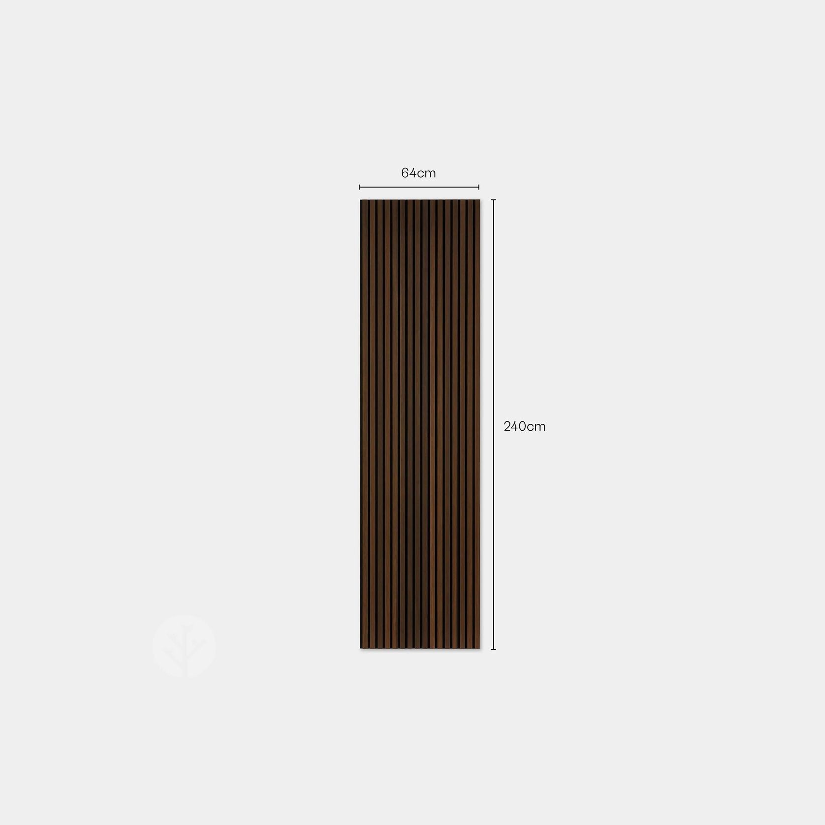 Smoked Oak Acoustic Slat Wood Wall Panels gallery detail image