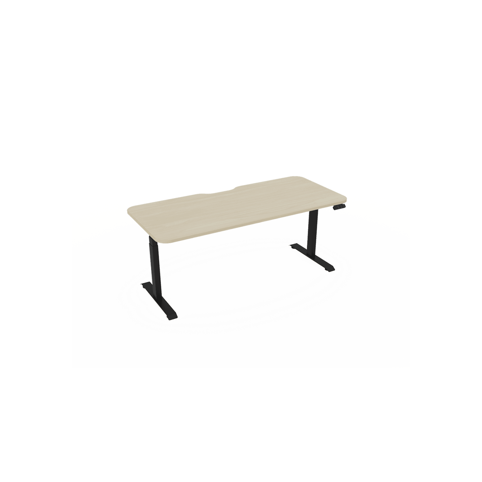 Haven Electric Standing Desk - Radius Top gallery detail image