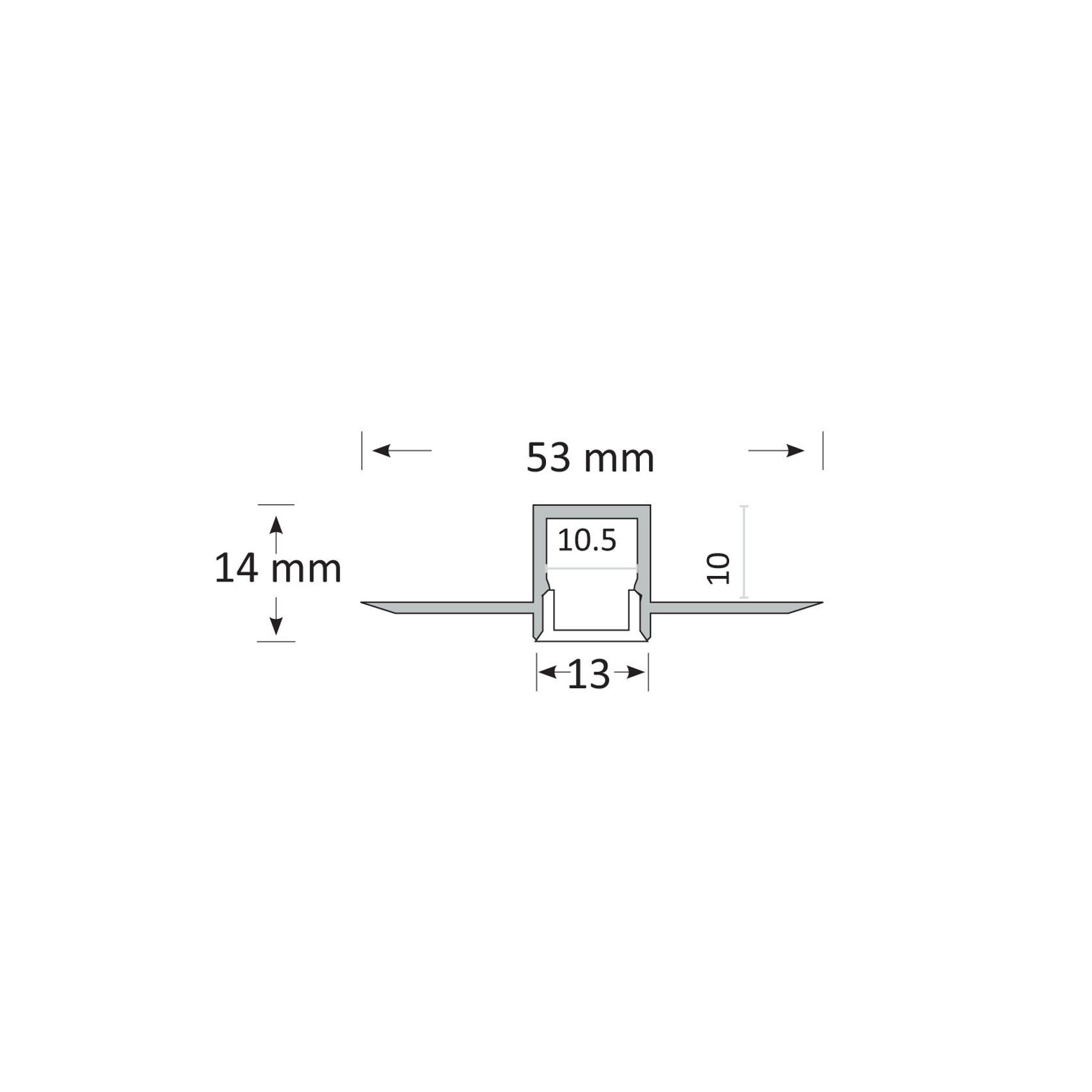 TL005 Streamlined Trimless Extrusion - Reveal Bead LED gallery detail image