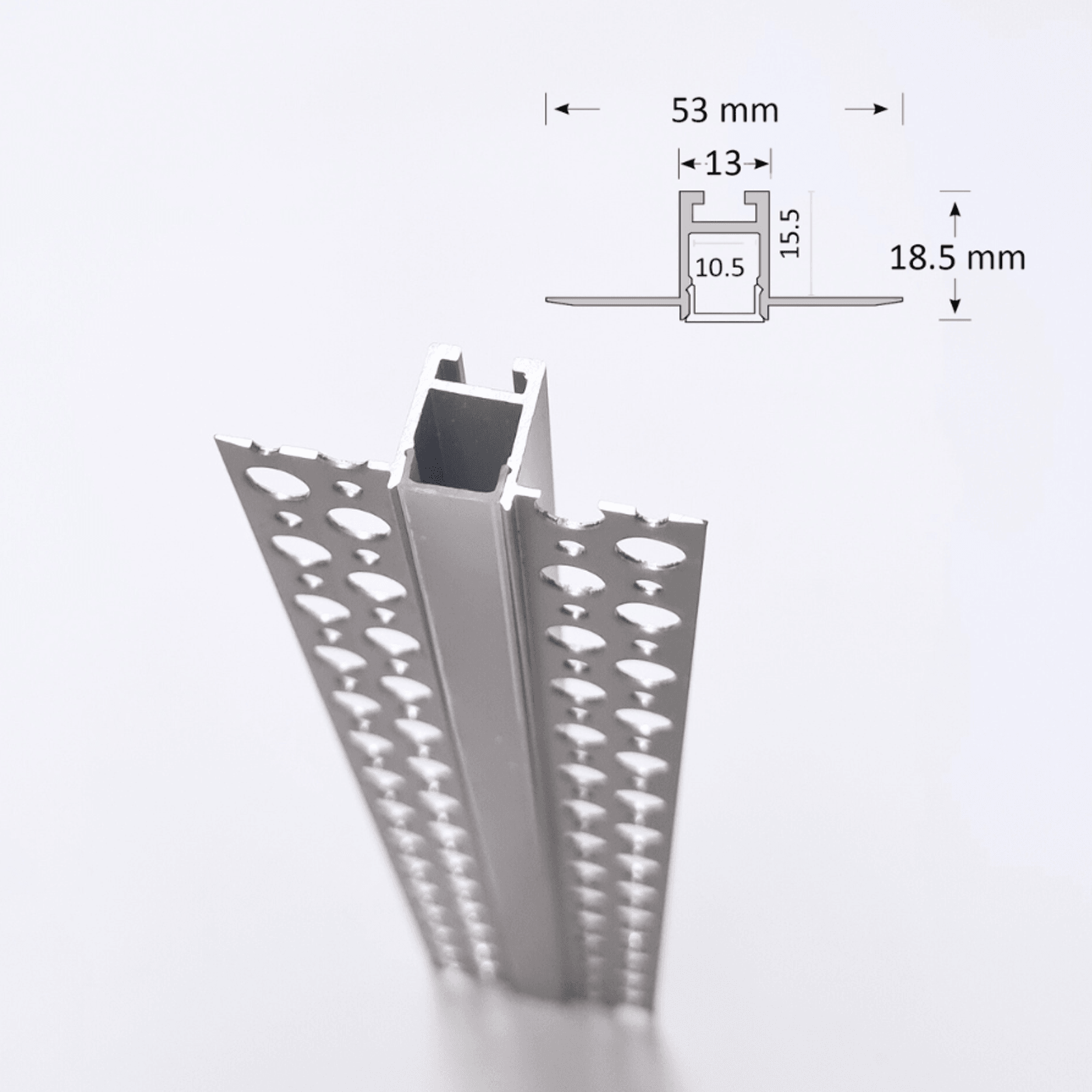 TL006 plaster-in trimless profile