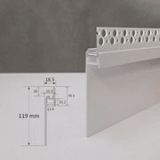 TL013 led extrusion trimless profile