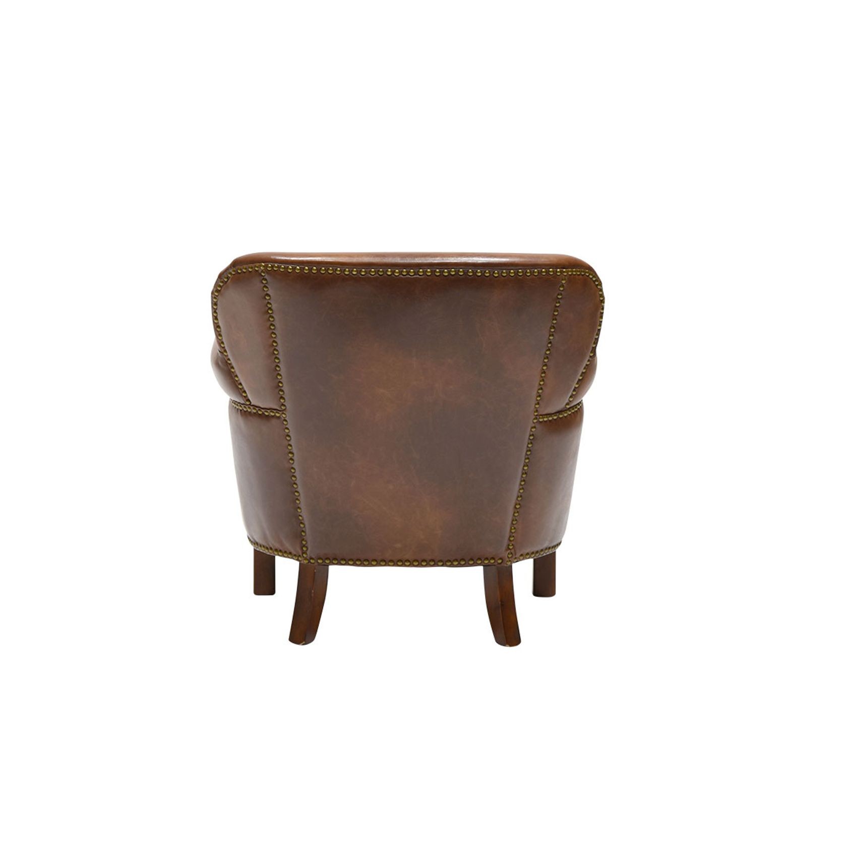 Rhodes Armchair - Brown Leather gallery detail image