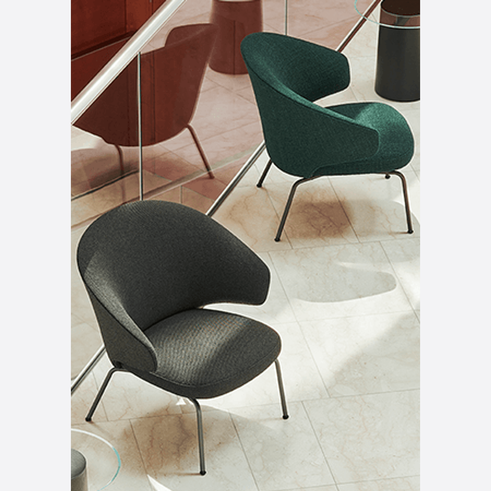 New Releases Let Lounge Chair Steel Legs by Fritz Hansen gallery detail image