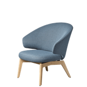 Let Lounge Chair Wooden Legs by Fritz Hansen gallery detail image
