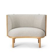 RF1904 Sideways Lounge Chair Oak Base gallery detail image