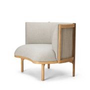 RF1904 Sideways Lounge Chair Oak Base gallery detail image