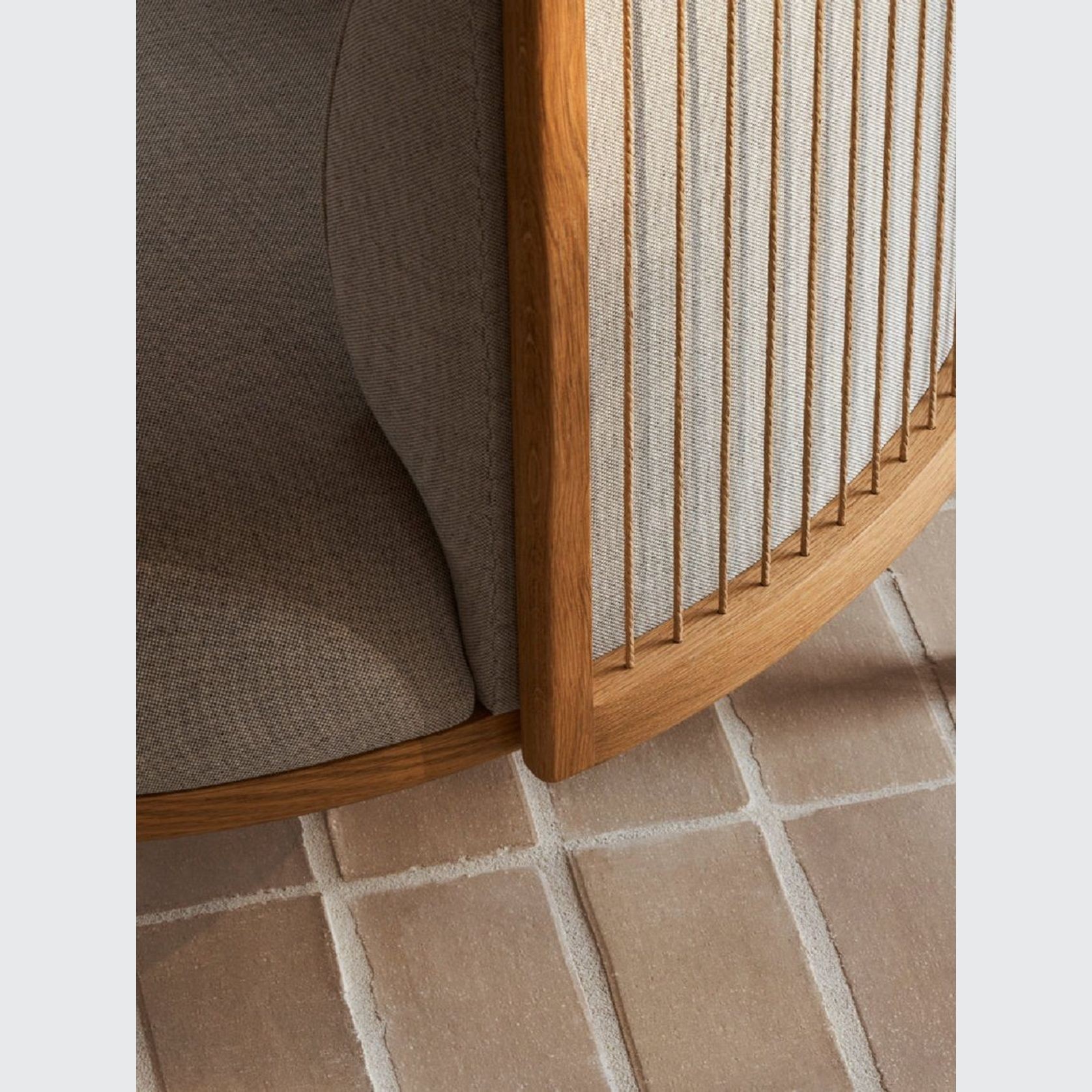 RF1904 Sideways Lounge Chair Oak Base gallery detail image