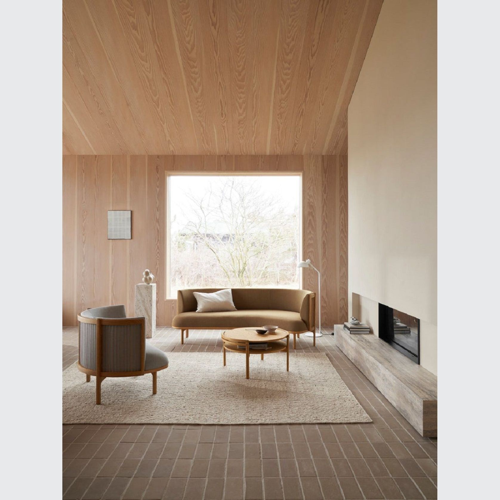 RF1904 Sideways Lounge Chair Walnut gallery detail image