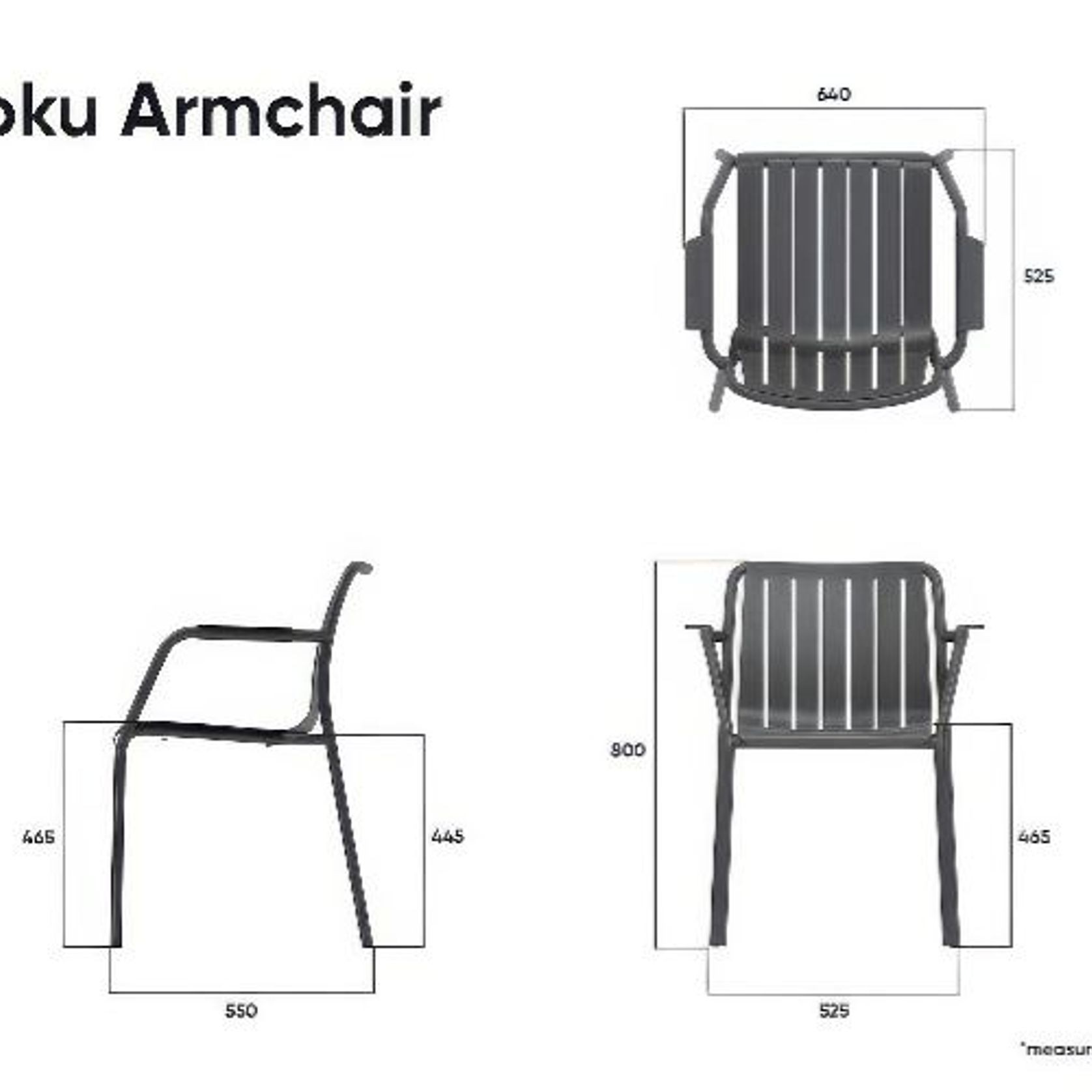 Roku Outdoor Armchair gallery detail image