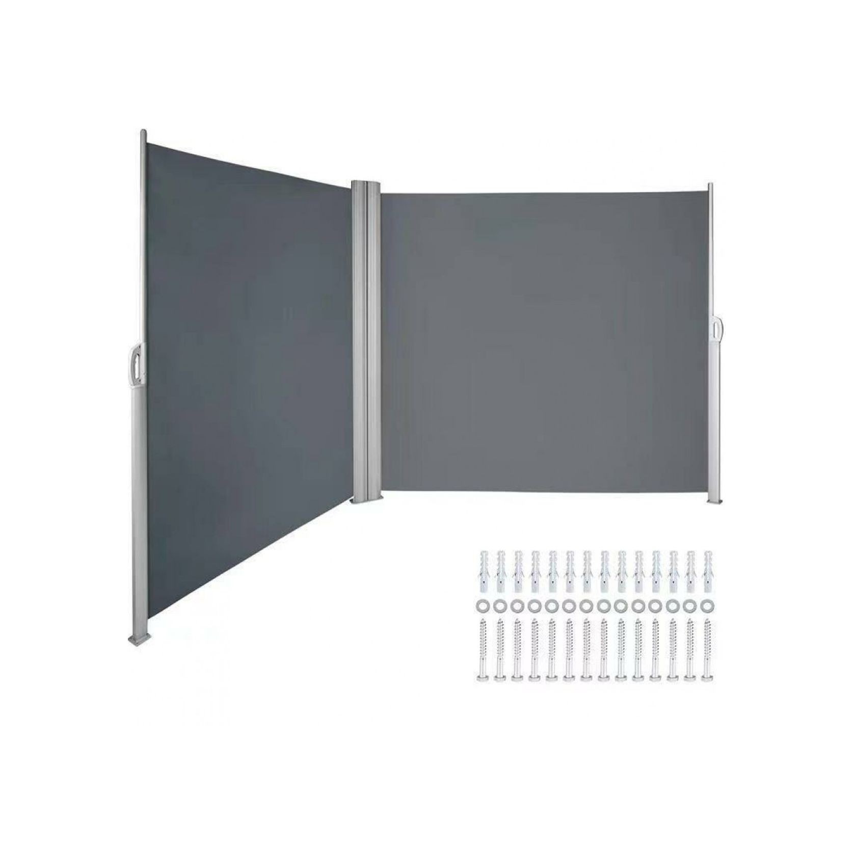 Aluminum Retractable Side Awning Shade 2 x 6m gallery detail image