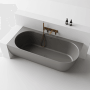Justina Back-to-Corner Stone Baths - 1750mm gallery detail image