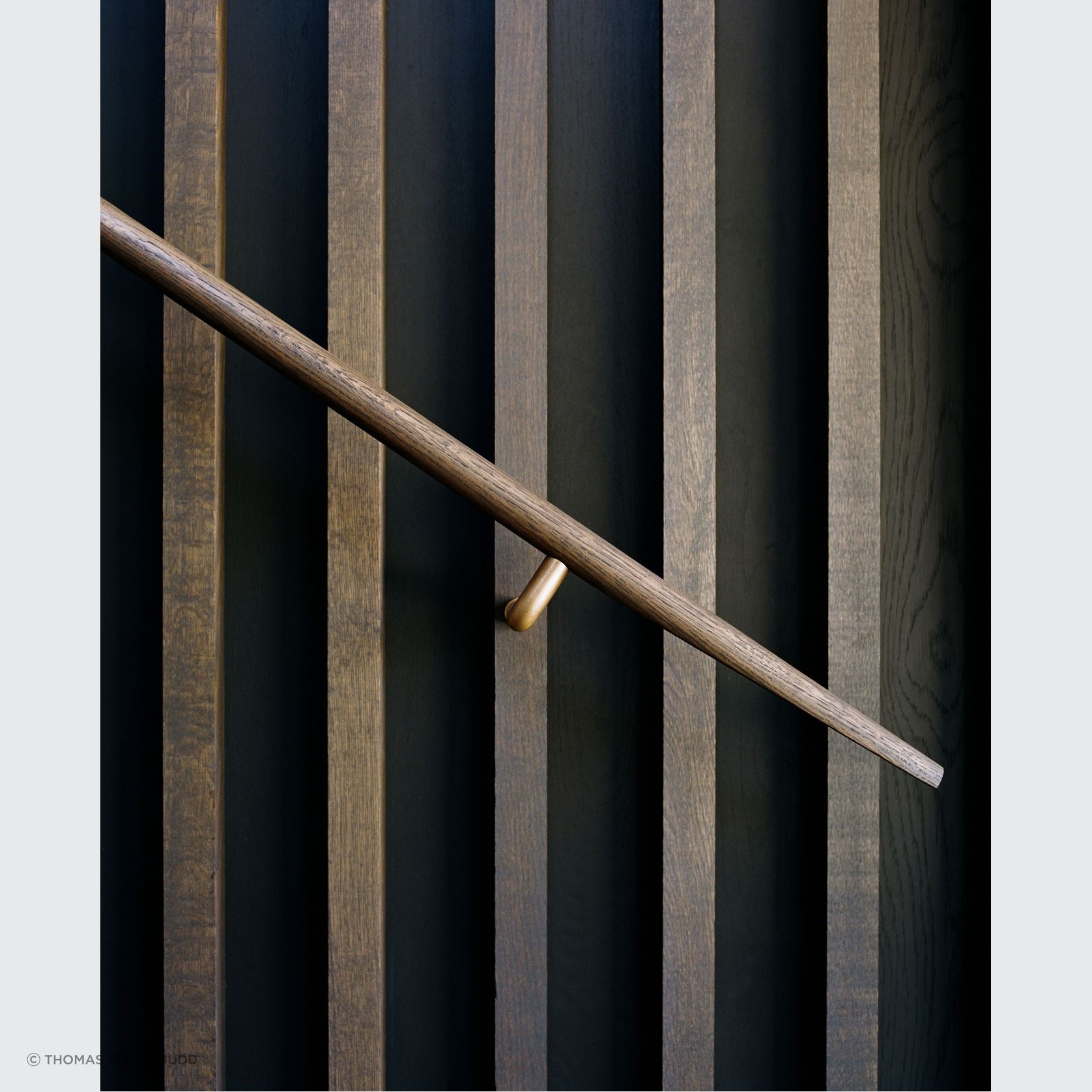 HB590 Plain Solid Bronze Stair Rail Bracket for Handrails gallery detail image