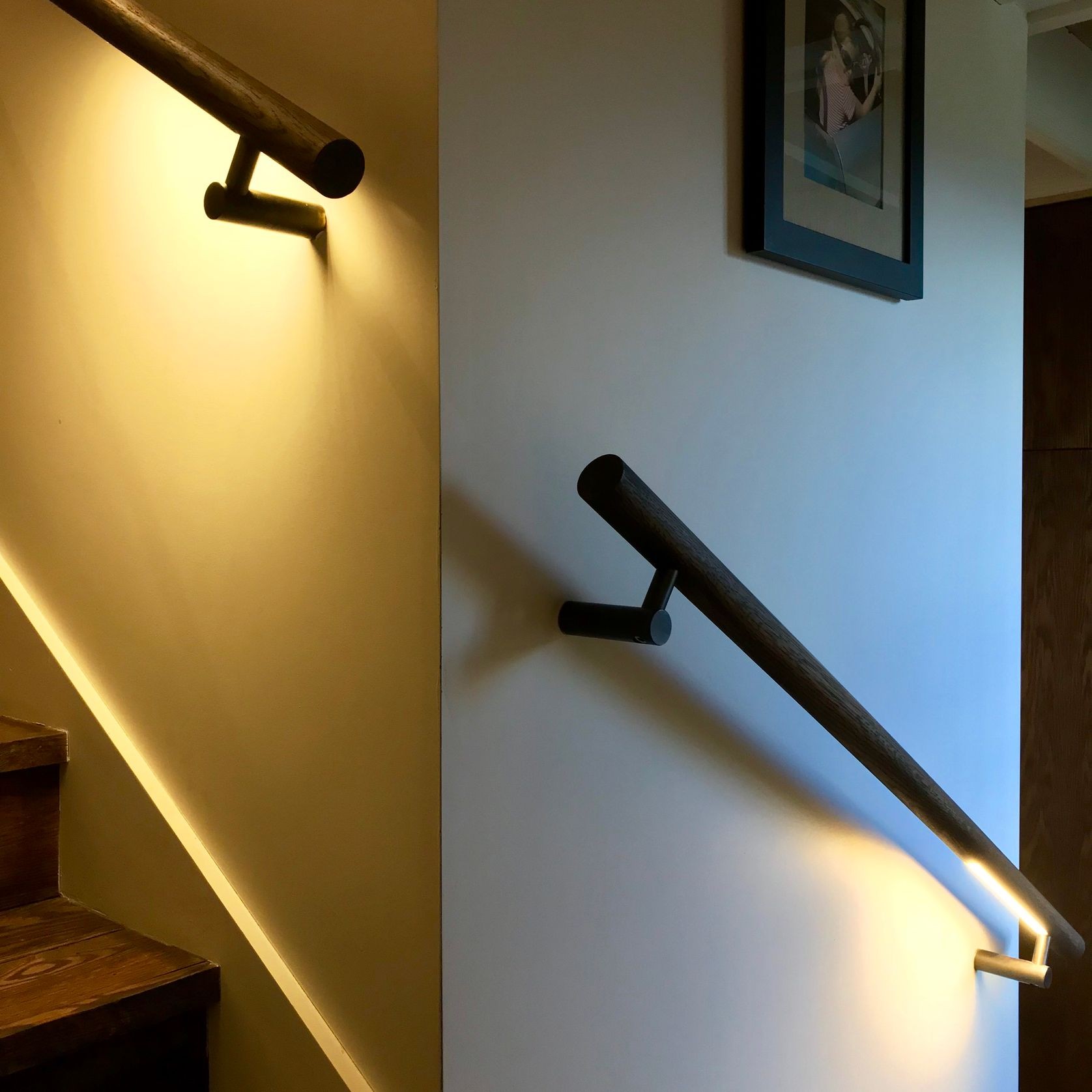 HB525 Stair Rail Bracket with Wiring Capability for Handrails gallery detail image