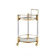 Roundup Lucite Acrylic Round Bar Cart - CUSTOMISE gallery detail image