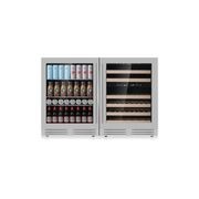 1200mm Wide Under Bench Wine Fridge and Bar - 3 Zones gallery detail image