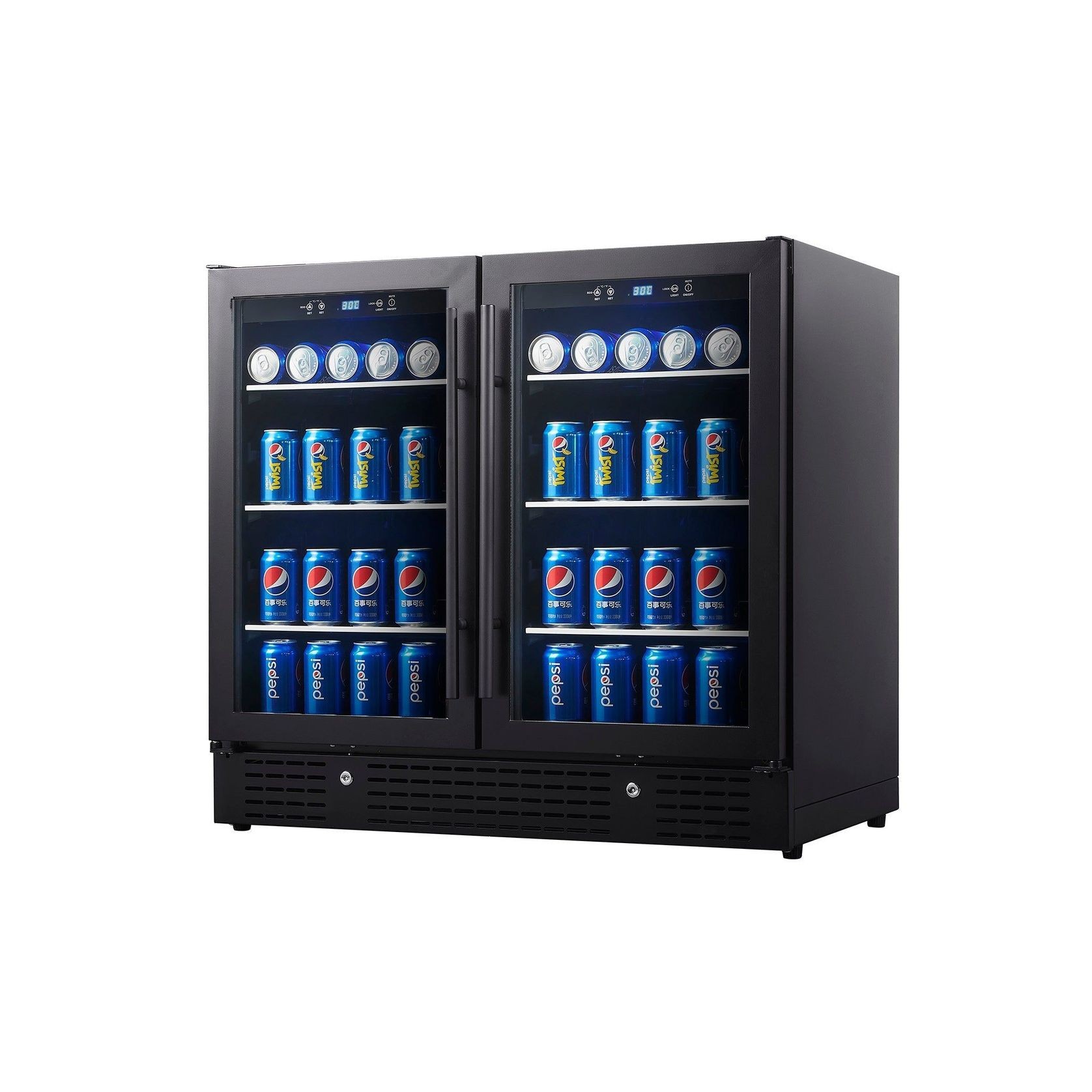 900mm Wide Under Bench Dual Zone Beverage Fridge gallery detail image
