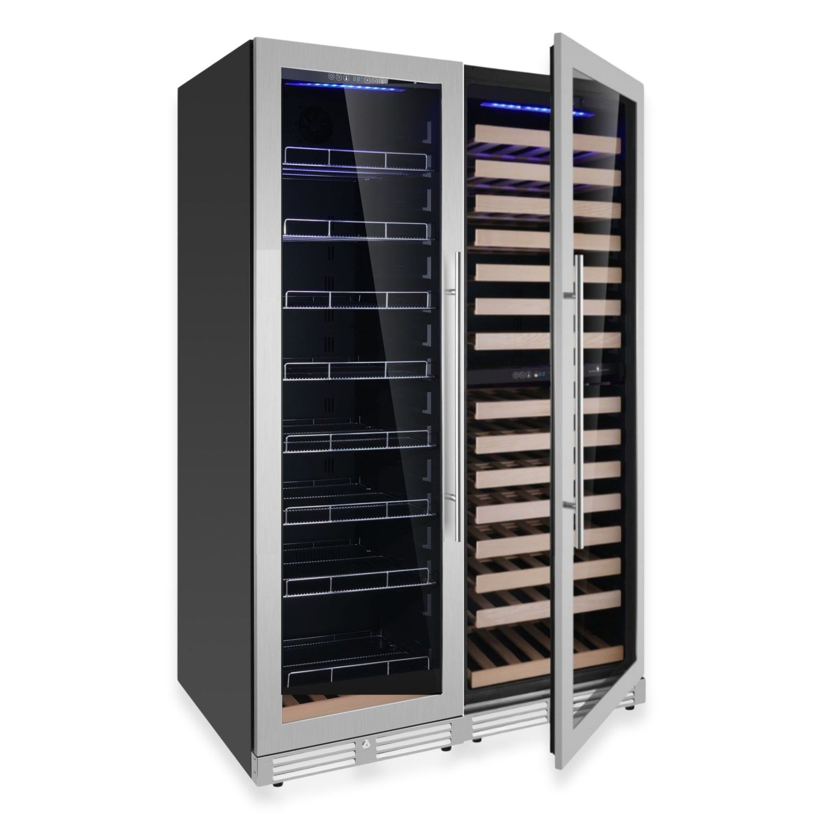 1800mm High Upright Wine & Beverage Fridge - 3 Zones gallery detail image