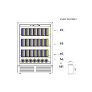 820mm Height Under Bench LOW-E Glass Door Beer Fridge gallery detail image