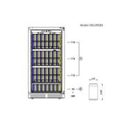 1200mm High Upright Wine and Beverage Fridge - 3 Zones gallery detail image