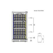 265 Litre Upright LOW-E Glass Door Bar Fridge gallery detail image