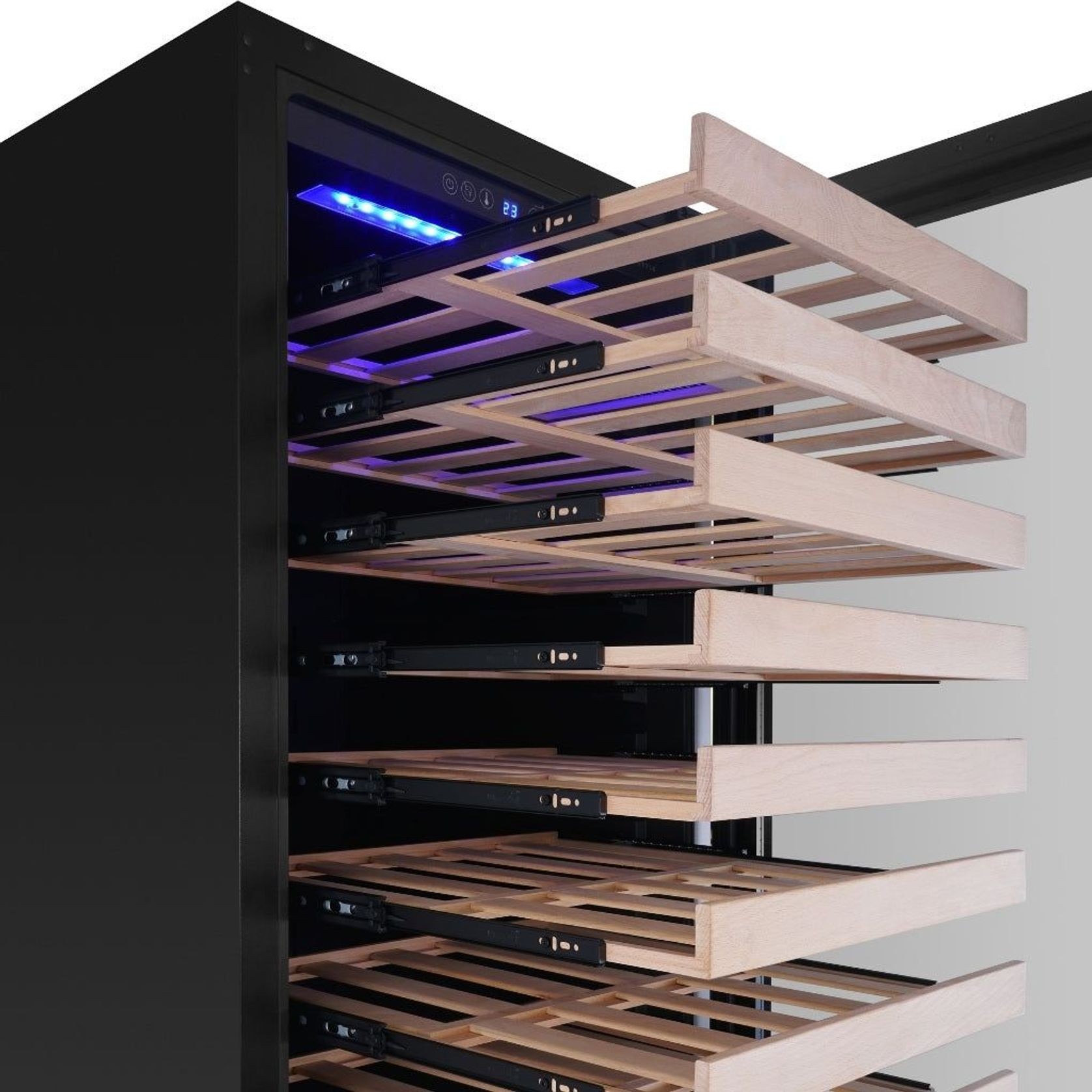 1800mm High Upright Wine & Beverage Fridge - 3 Zones gallery detail image