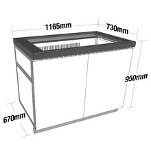 AlfrescoPlus BBQ Module & BenchTop - 1165mm gallery detail image