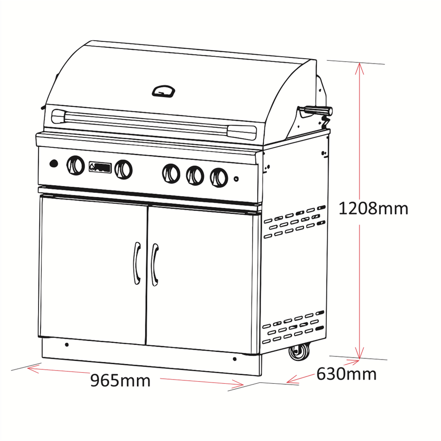 Grandfire Classic - 38″ Gas BBQ gallery detail image