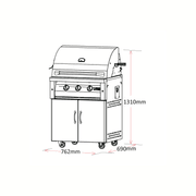 Grandfire Deluxe - 30″ Gas BBQ gallery detail image