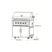 Grandfire Deluxe - 36″ Gas BBQ gallery detail image
