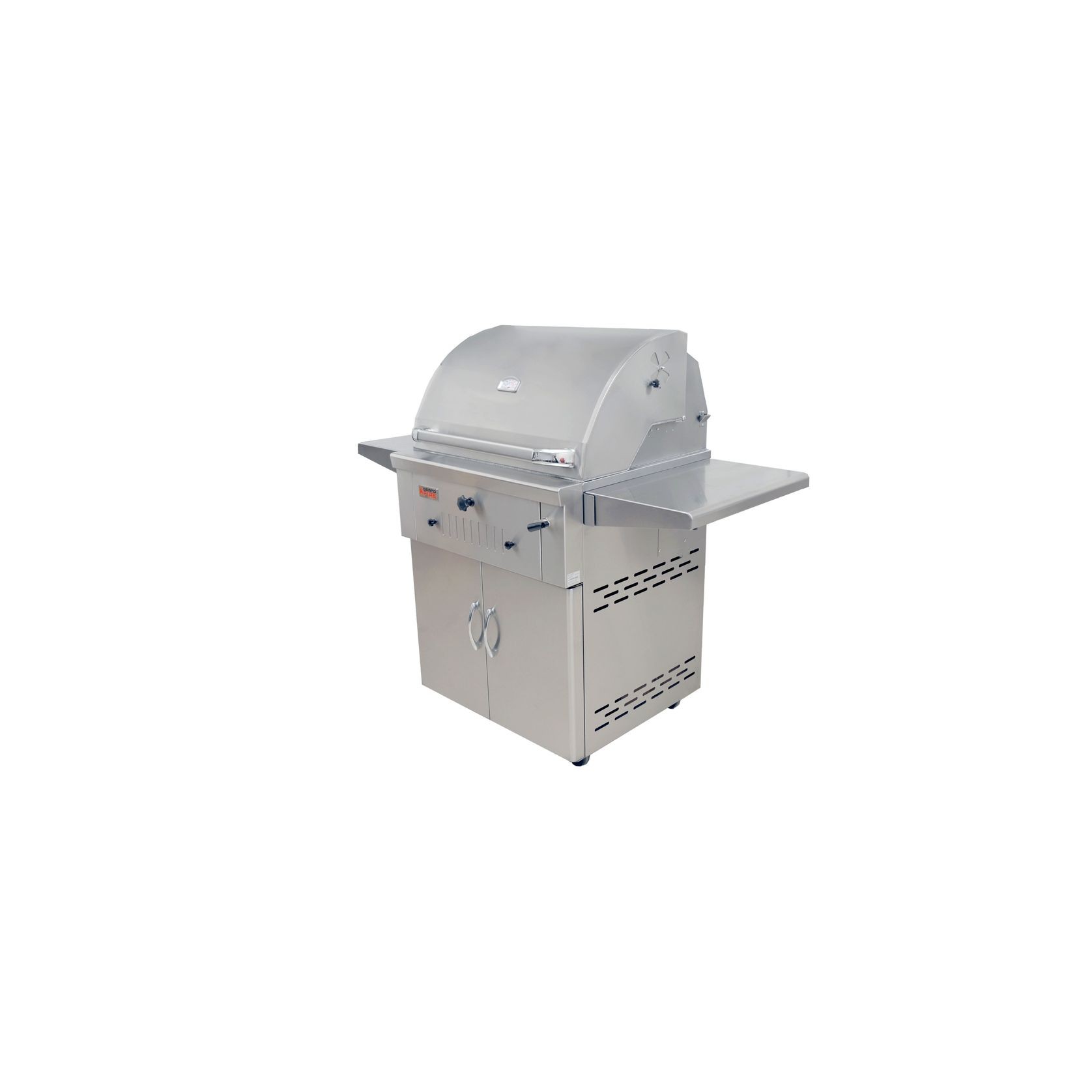 Grandfire Deluxe 30” SS Charcoal BBQ on SS Cart gallery detail image