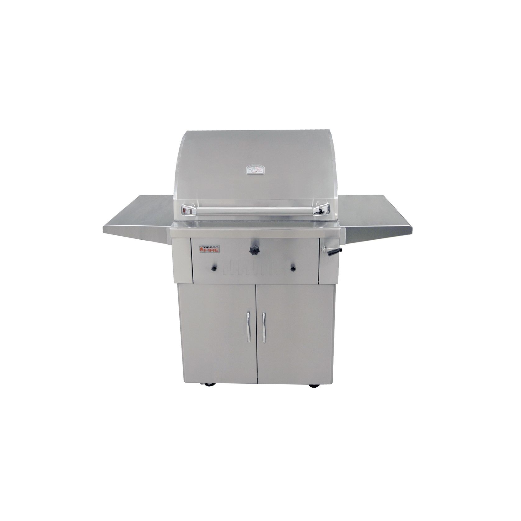 Grandfire Deluxe 30” SS Charcoal BBQ on SS Cart gallery detail image