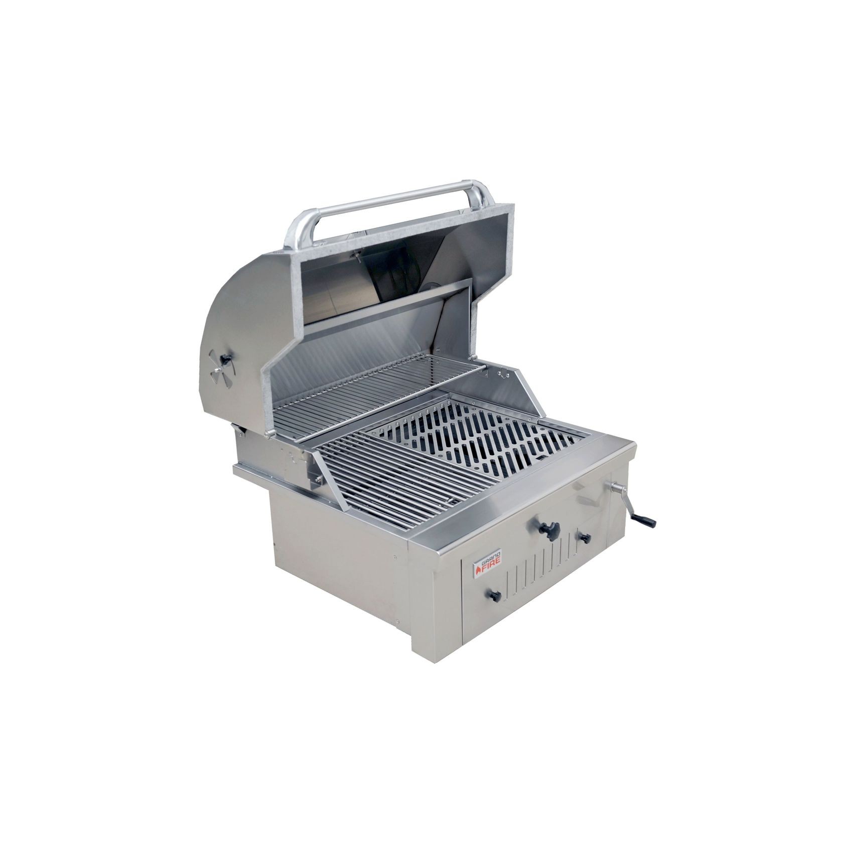 Grandfire Deluxe 30" Built In SS Charcoal BBQ gallery detail image