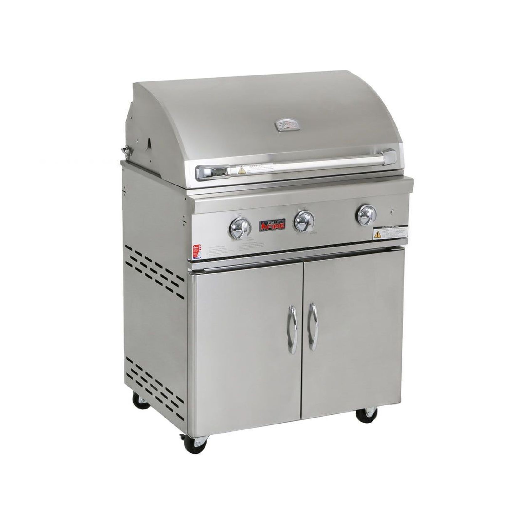 Grandfire Silverline - 32″ Gas BBQ gallery detail image
