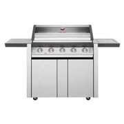 BeefEater 1600 Series 5 Burner BBQ & Trolley with Side Burner - Stainless Steel gallery detail image