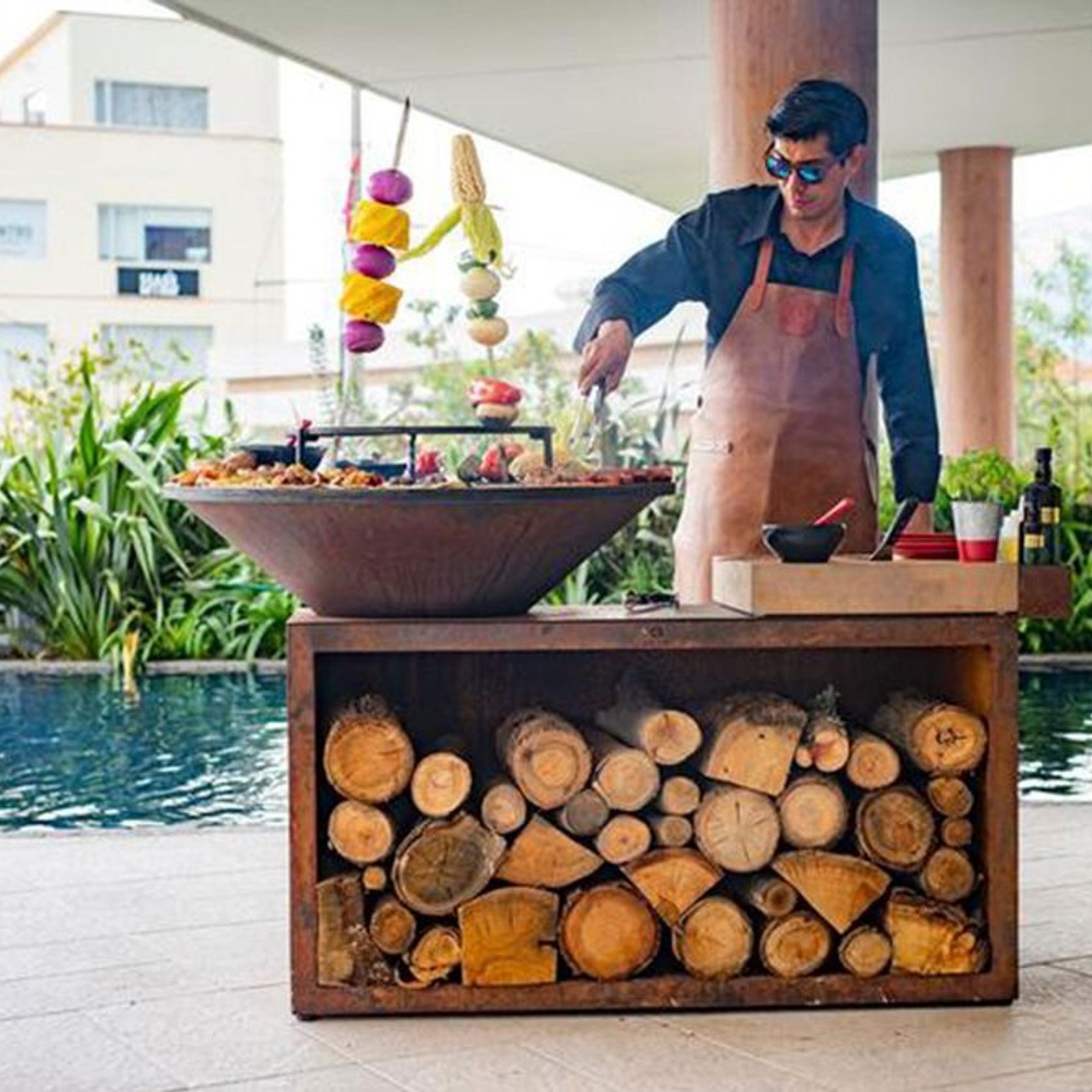 OFYR Island Corten 100 | Outdoor Cooking Unit gallery detail image