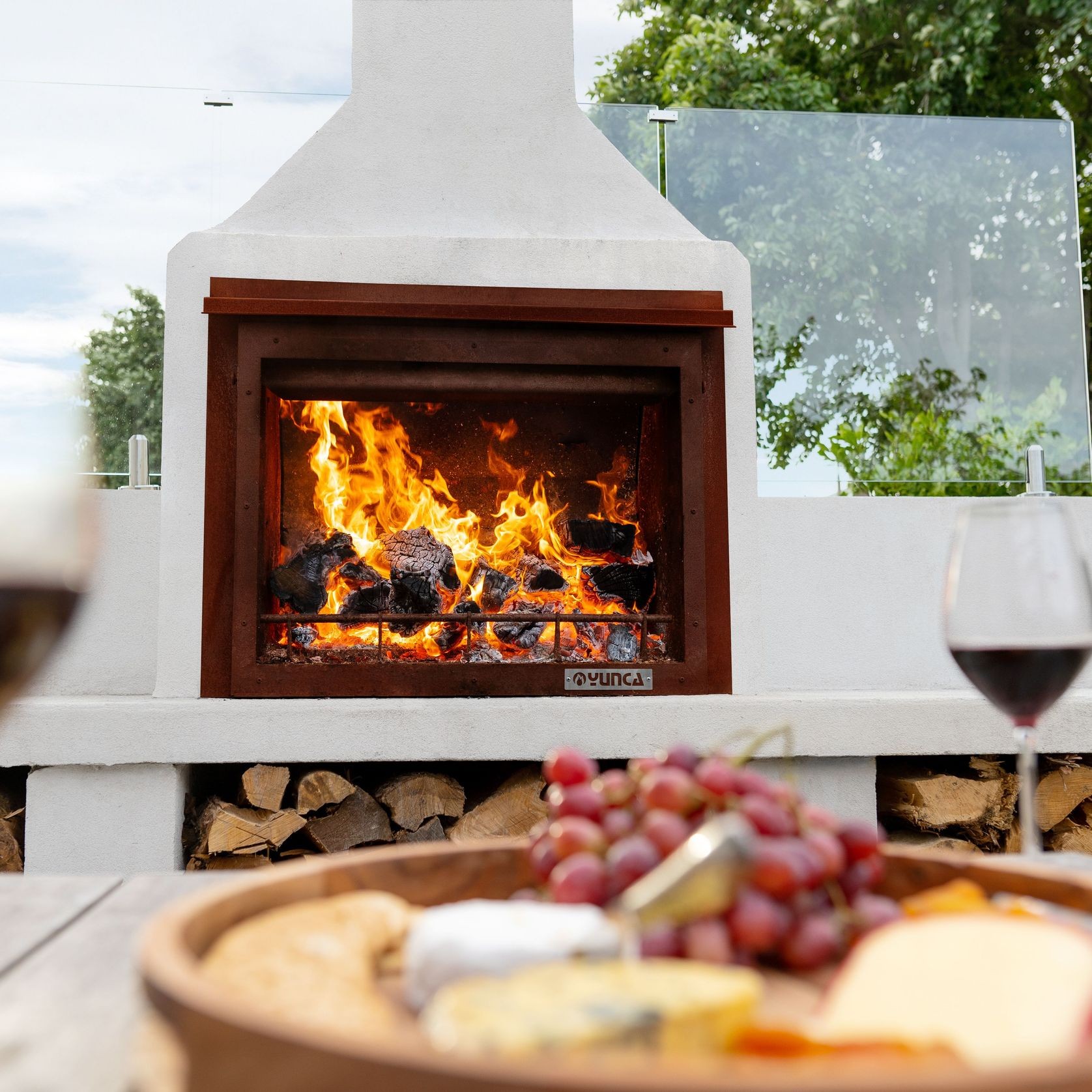 Zara Freestanding Outdoor Fire and BBQ gallery detail image