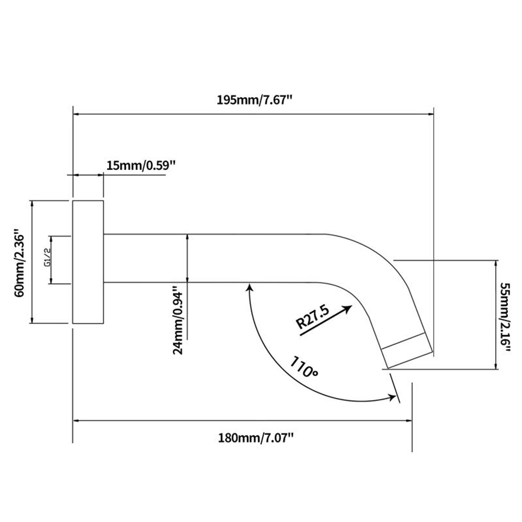 Lucid Pin Wall Spout Brushed Brass gallery detail image