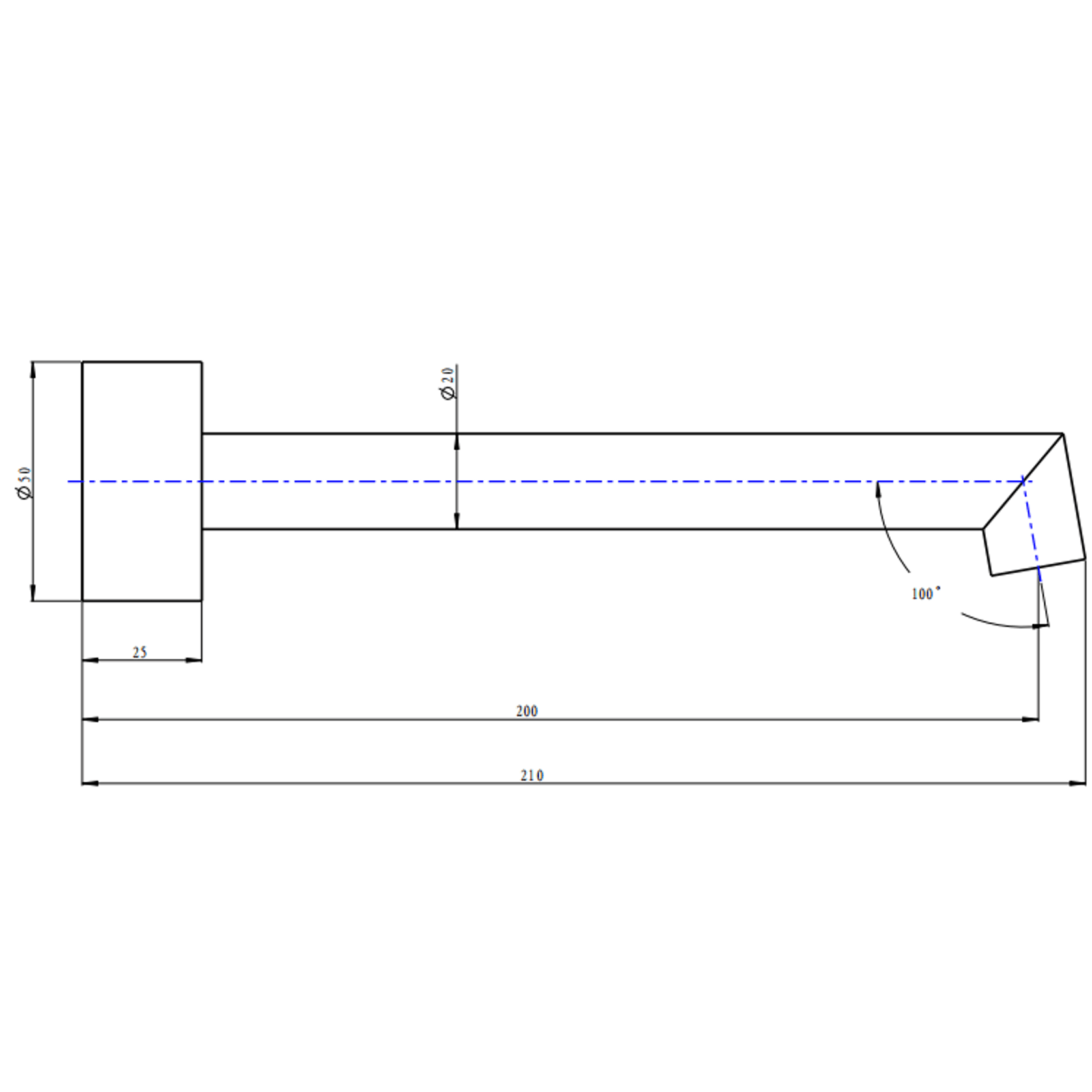 Caddence Wall Spout Brushed Brass gallery detail image