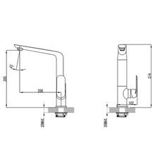 Unika Kara Sink Mixer gallery detail image