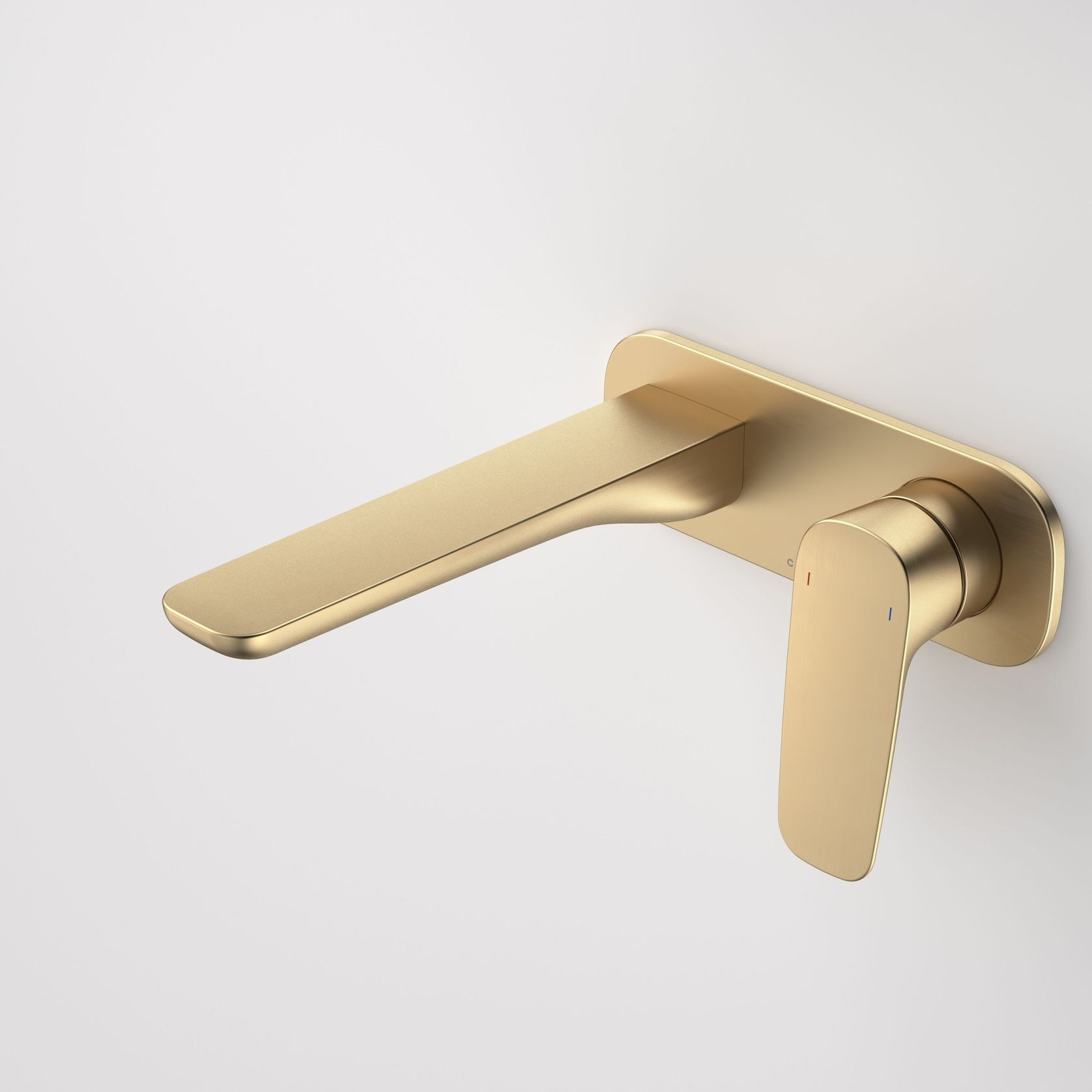 Contura II Wall Basin/Bath Mixer 180mm | Brushed Brass gallery detail image