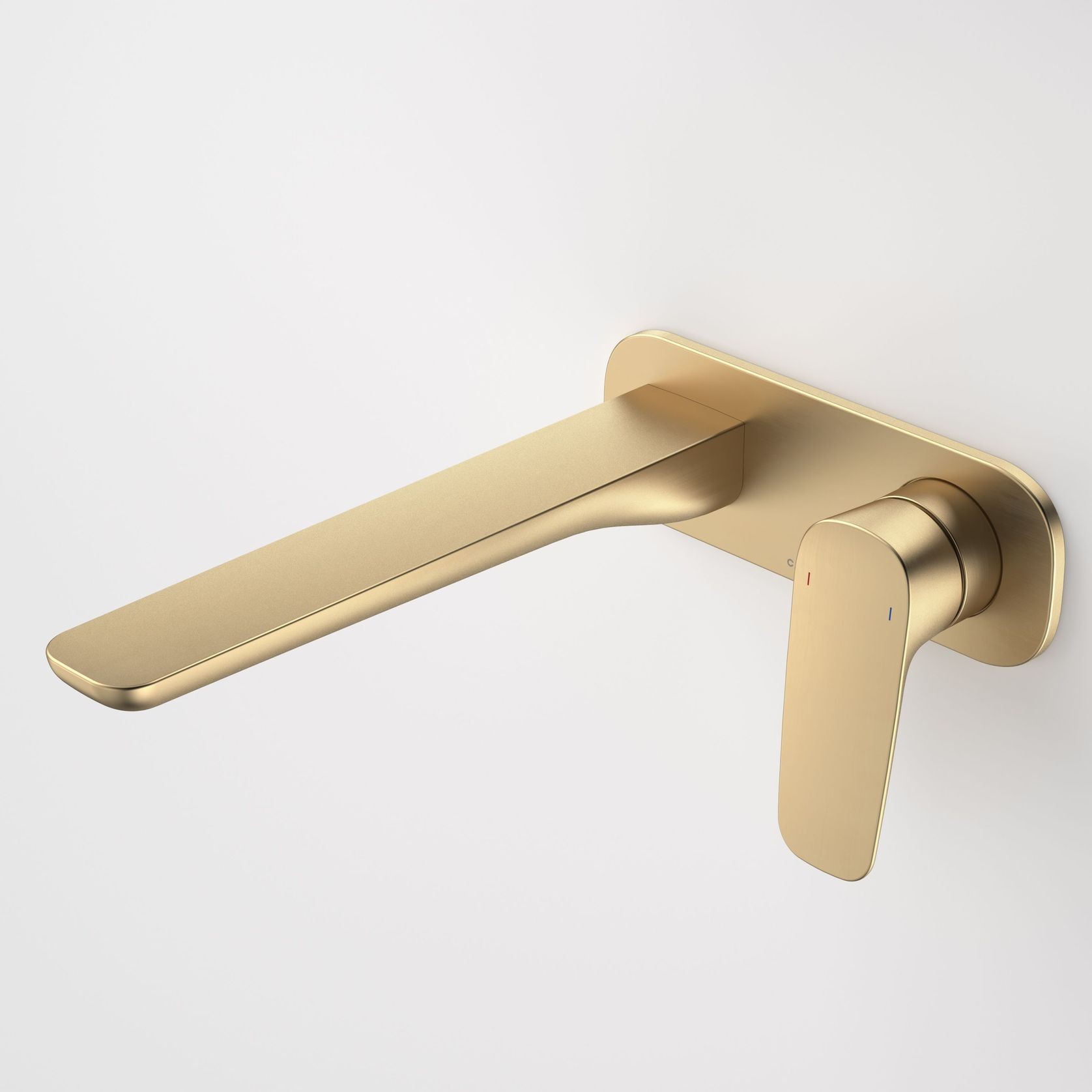 Contura II Wall Basin/Bath Mixer 220mm  | Brushed Brass gallery detail image