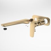 Contura II Wall Basin/Bath Mixer 220mm - Trim Kit  | Brushed Brass gallery detail image