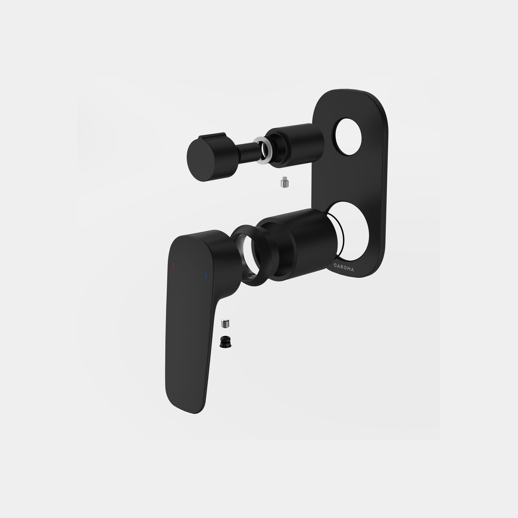 Contura II Bath/Shower Mixer with Diverter - Trim Kit  | Matte Black gallery detail image