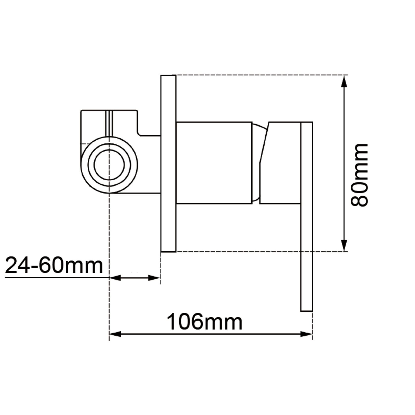 Lucid Pin Wall Mixer Brushed Brass gallery detail image