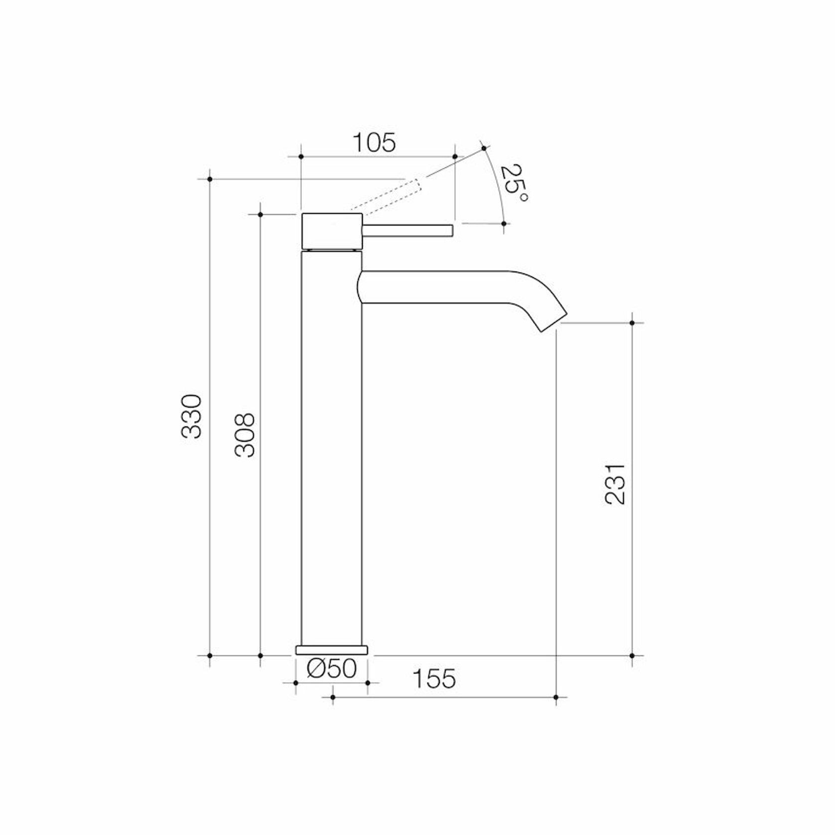 Liano II Tower Basin Mixer - All Pressure - Lead Free gallery detail image