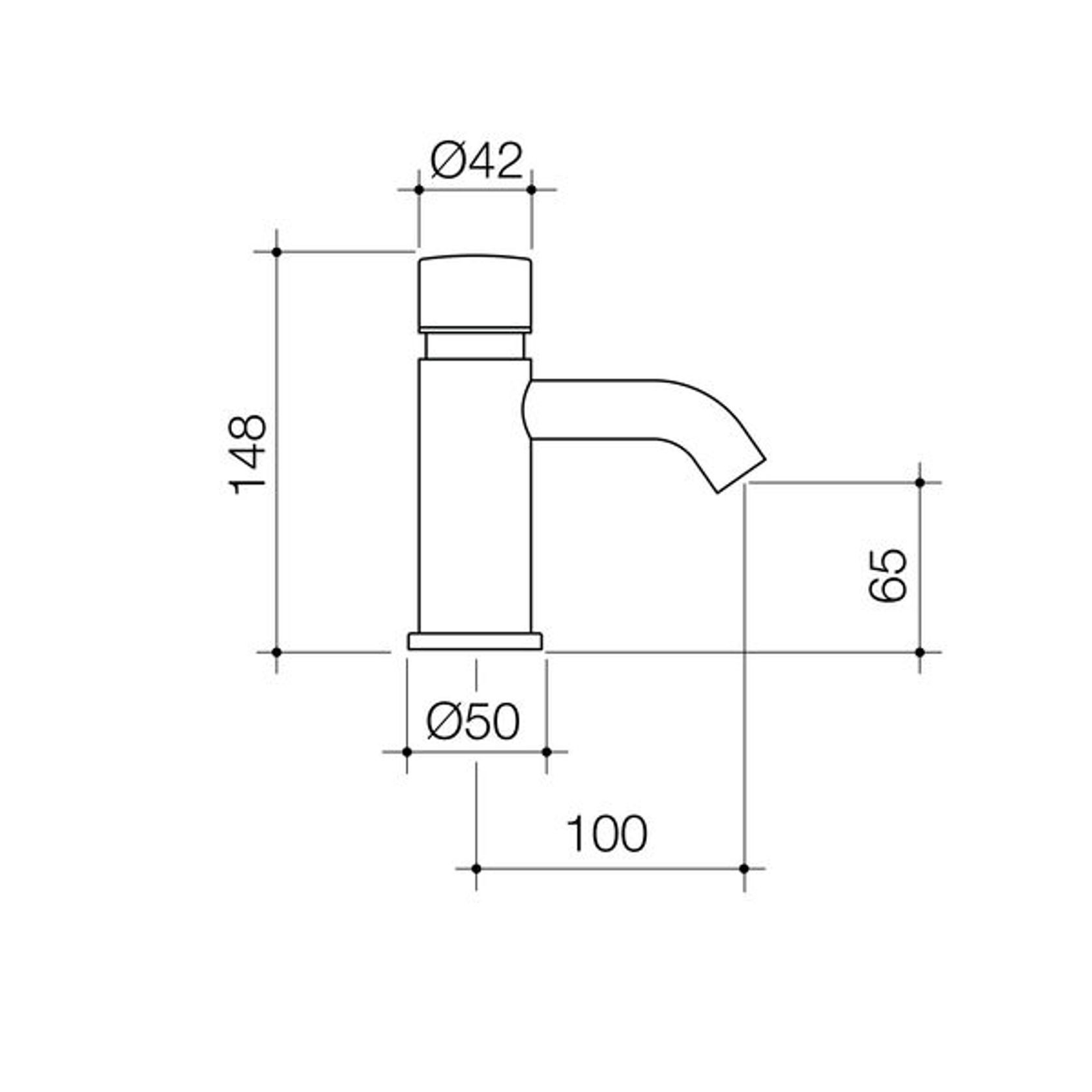Civic Hob Push Timed Flow Tap gallery detail image