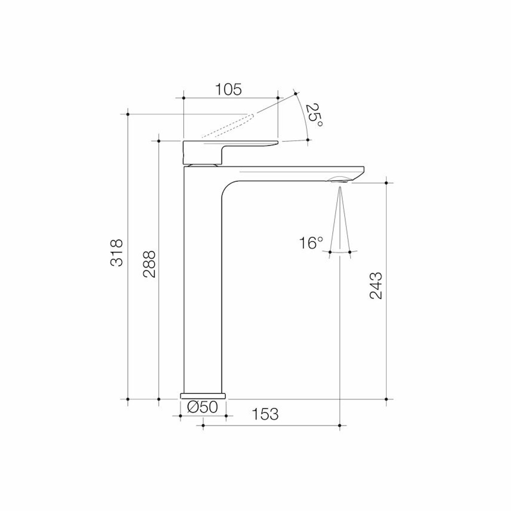 Urbane II Tower Basin Mixer - All Pressure - Lead Free gallery detail image