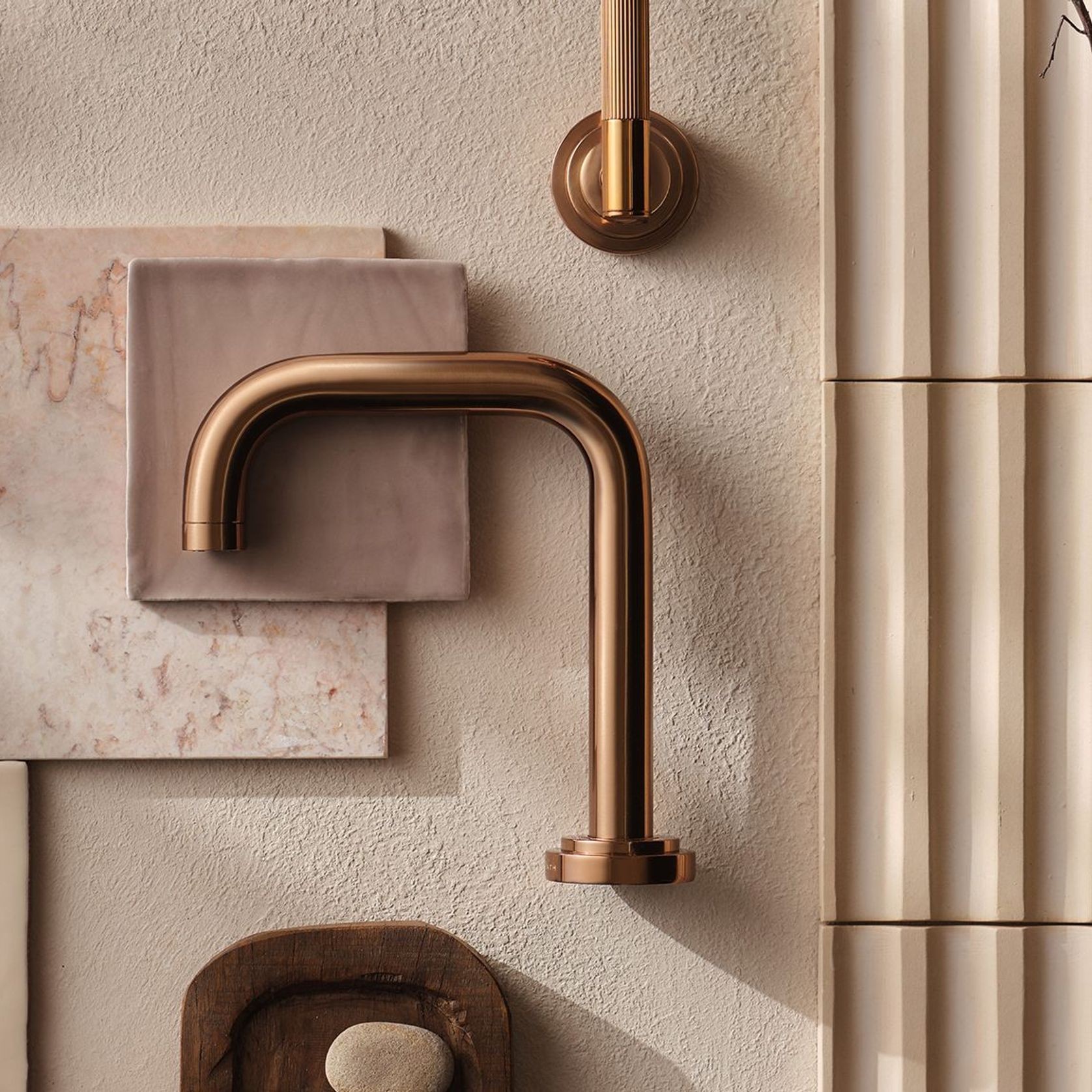 Lathe - Wall mounted basin tap with levers gallery detail image